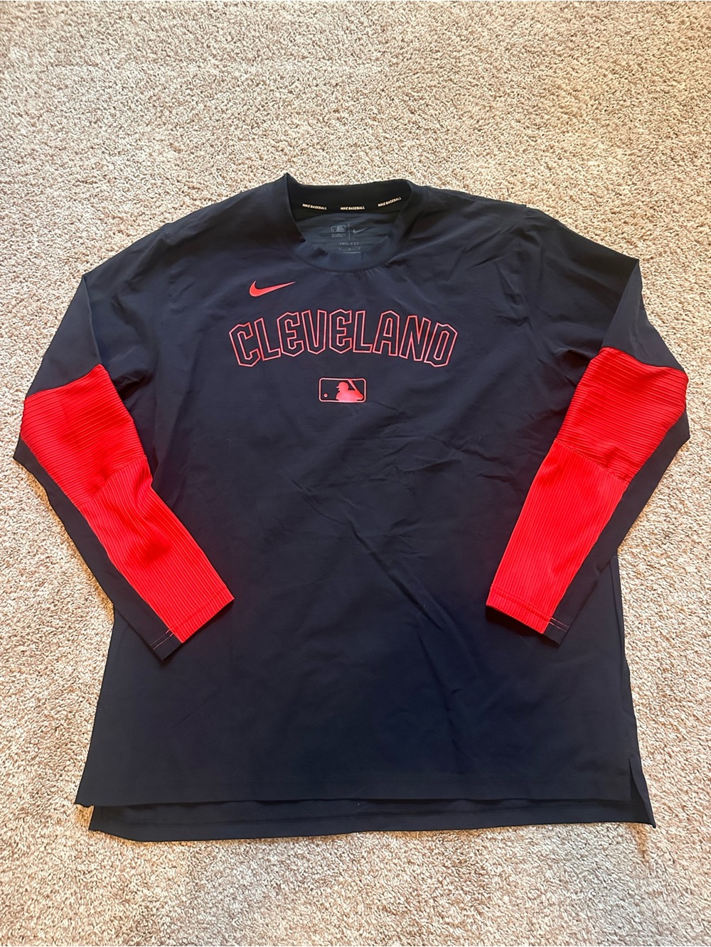 Nike Cleveland Guardians Pullover Men's Authentic Collection Dri-Fit Size Large